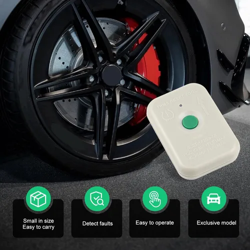 Vista 7 de herramienta de reseteo TPMS, sensor de monitoreo de presión de neumáticos impermeable, herramienta de programación y entrenamiento, compatible