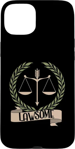 Vista 9 de Lawsome Scales Of Justice Lawyer Law Student Case for iPhone 16