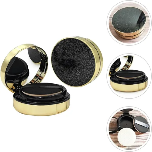 Vista 9 de FOMIYES Estuche robusto 2pcs envases de polvo vacíos Fundación Suelta Puff Box Estuche de maquillaje de viaje recargable