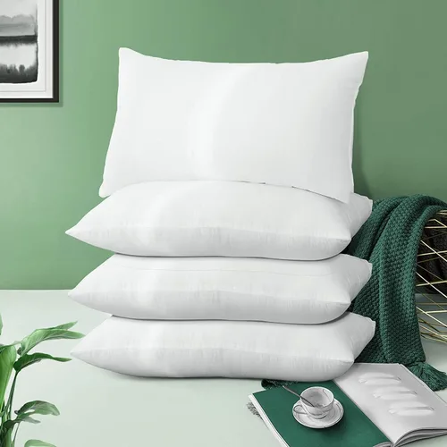 Vista 9 de Acanva - Insertos cuadrados premium para almohadas con relleno de microfibra, soporte lumbar decorativo para sofá, cama, sofá cama y sillas