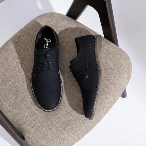 Vista 7 de Jousen Zapatos de vestir casuales para hombre, zapatos de vestir clásicos de negocios retro para hombres