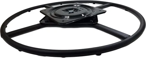 Vista 3 de Kit de base de anillo giratorio para silla reclinable resistente de 24 pulgadas con placa giratoria de 10 pulgadas, mecanismo inferior de piezas