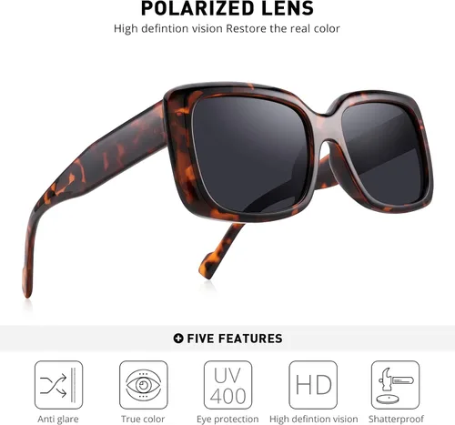 Vista 5 de Retro Vintage Sunglasses Square Rectangle 90s Glasses Trendy for Women Aesthetic Accessories