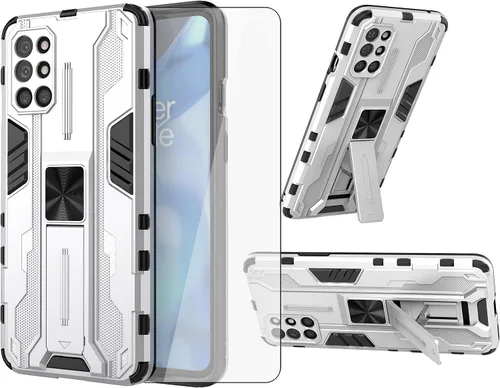 Vista 8 de Asuwish Funda para teléfono OnePlus 8T OnePlus8T Plus 9R 5G con protector de pantalla de vidrio templado y Slim Stand Cell One Plus8T5G On + 1 Plus