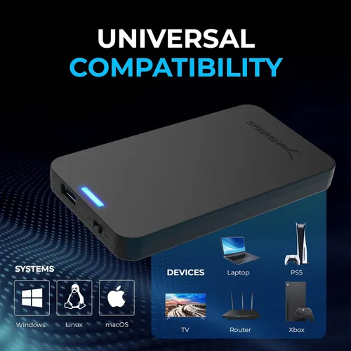Vista 4 de Sabrent disco duro externo 2.5 pulgadas SATA, conexión a USB 3.0, se instala sin herramientas [Optimizado para SSD, admite UASP, SATA III] negro