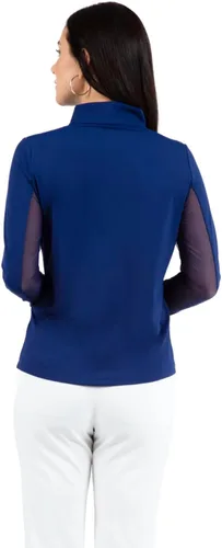 Vista 8 de IBKUL Camisa de manga larga con cremallera de 14 para mujer