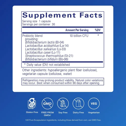 Vista 2 de Pure Encapsulations Probiotic G.I. - Probiótico estable en estante para la salud intestinal y el apoyo gastrointestinal - con Lactobacillus