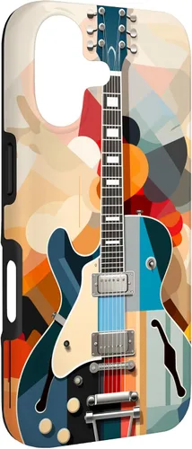 Vista 3 de Electric Guitar Abstract Art Cover Phone Case for iPhone 17