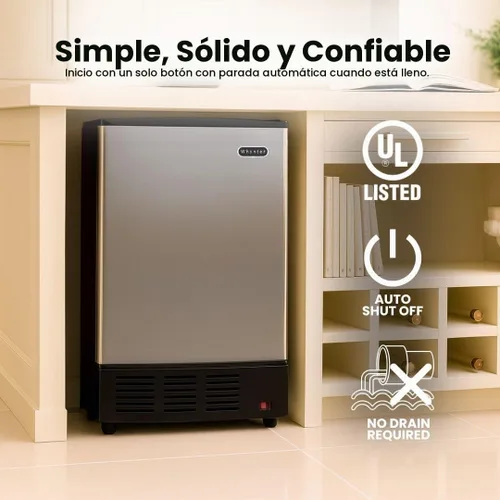 Vista 3 de Whynter UIM-155 Hielera de acero Inoxidable integrada