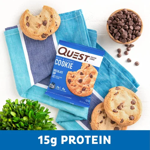 Vista 6 de Quest Nutrition Paquete variado de chips de proteína y galleta de proteína de chispas de chocolate; apto para dietas cetogénicas; alto en proteínas