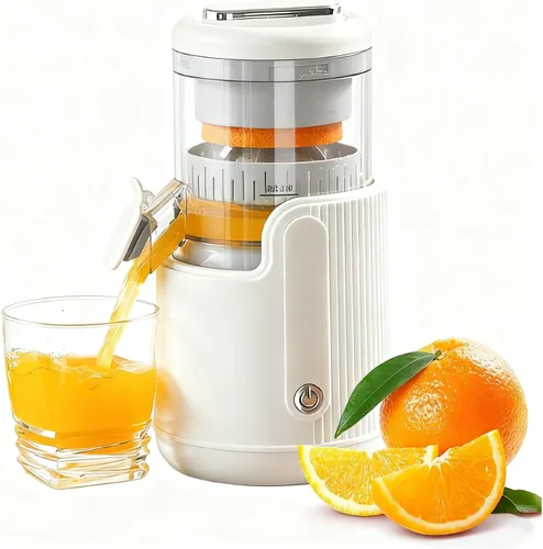 Vista 9 de Exprimidor eléctrico portátil de cítricos, exprimidor de naranja recargable portátil y exprimidor de limón con USB recargable, operación de un solo
