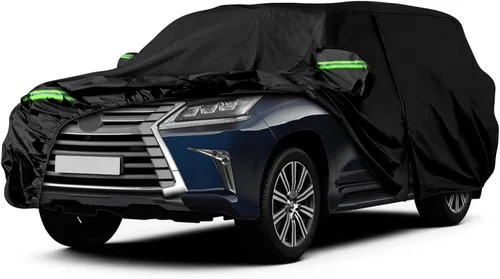 Vista 14 de [Usado] Fundas impermeables para automóvil compatibles con Toyota MR2 1984-2007, 6 capas para todo tipo de clima, con puerta con cremallera y bandas