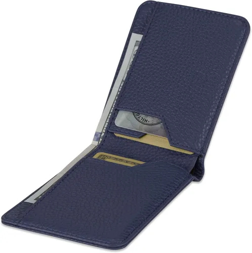 Vista 4 de Vaultskin MANHATTAN - Cartera delgada y minimalista plegable y soporte para tarjetas de crédito con bloqueo RFID e ideal para bolsillo frontal