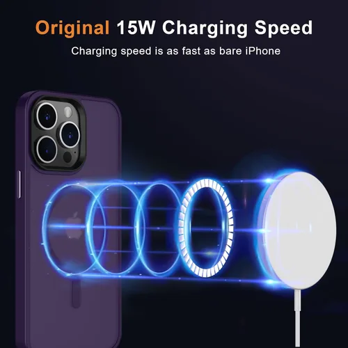 Vista 391 de MOCCA - Funda magnética resistente para iPhone XR de 6.1 pulgadas, compatible con MagSafe, funda con protección contra caídas de grado militar