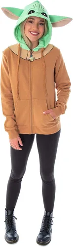 Vista 3 de Star Wars Baby Yoda Juniors The Mandalorian The Child - Sudadera con capucha y cremallera