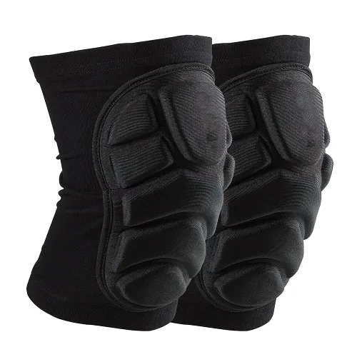 Vista 3 de TTIO Rodilleras, transpirables, suaves, ligeras, acolchadas para esquí, patinaje, snowboard, unisex