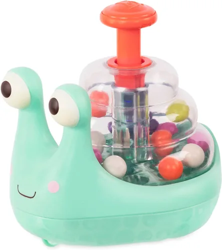 Vista 7 de B. toys Baby Rattle, Rain-Glow Squeeze Teether Toy