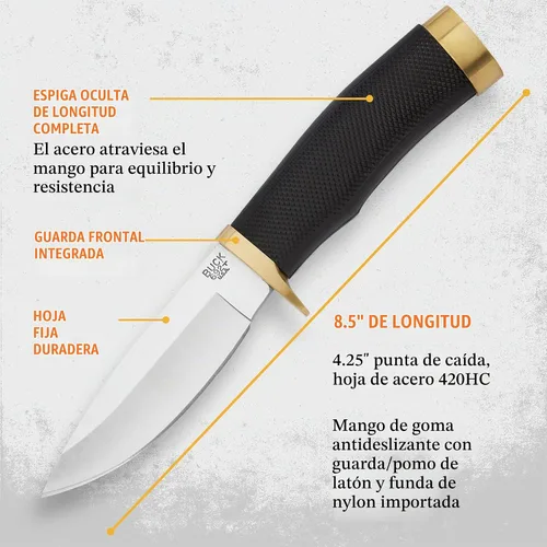 Vista 4 de Buck 692BR Vanguard Cuchillo de hoja fija. Negro