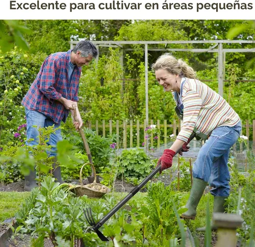 Vista 6 de Herramienta de jardín Hoe, azada de jardín de 45 pulgadas, mango largo para deshierbe, cultivador de azada 2 en 1, herramientas de jardín de mano