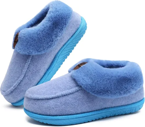 Vista 7 de COFACE Pantuflas de casa de espuma viscoelástica para mujer, con soporte de arco, mocasines de invierno, cálidos, mullidos, con suela de goma