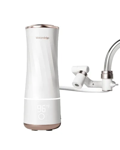 Vista 10 de Waterdrop BFC3-Lite – Filtro de agua para lavado facial, filtro para lavabo de baño para piel, reduce 99% de cloro, limpieza profunda a nanoescala