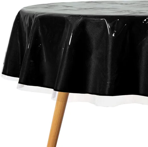 Vista 16 de sancua - Mantel rectangular de PVC 100 % impermeable, 54 x 54 pulgadas, vinilo a prueba de aceite, derrames, fácil de limpiar con un paño, para Beige