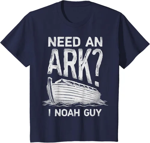 Vista 66 de Need an Ark I Noah Guy Funny Christian Men Women Pun Humour T-Shirt Negro
