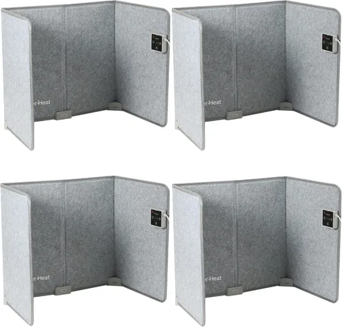 Vista 7 de WHISPERHEAT Calentador para debajo del escritorio, silencioso y energéticamente eficiente, calentador personal debajo del escritorio para piernas