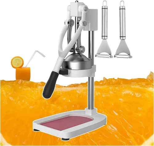 Vista 9 de Exprimidor de cítricos de hierro fundido, máquina de exprimidor de prensa manual, exprimidor de frutas y trituradora de mano Extractor de exprimidor