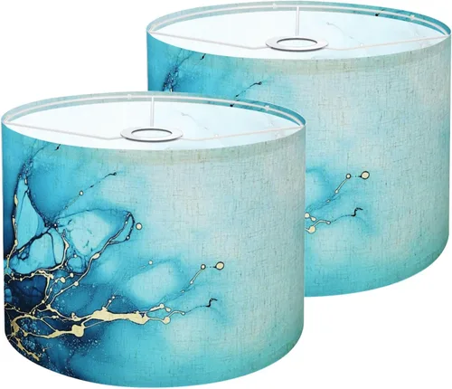Vista 15 de Drum Lamp Shade seamless hand drawn vibrant yellow watercolor sunflowers Lampshade for Floor Lamps Table Lamps Pendant Light 11"x8.9" Large Lamp