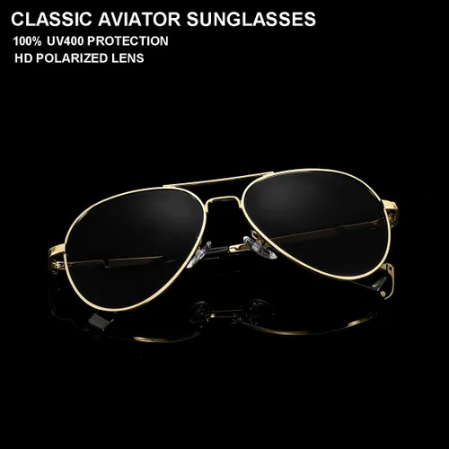 Vista 3 de Gleyemor Gafas de sol de aviador pequeñas para mujeres y hombres, marco pequeño de 2.047in, polarizadas, aviadores para cara pequeña