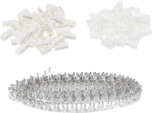Vista 12 de MECCANIXITY Kits de conectores XH de paso de 0.100 in, adaptador de cable de carcasa de enchufe macho hembra de 2 pines y kits de inmersión