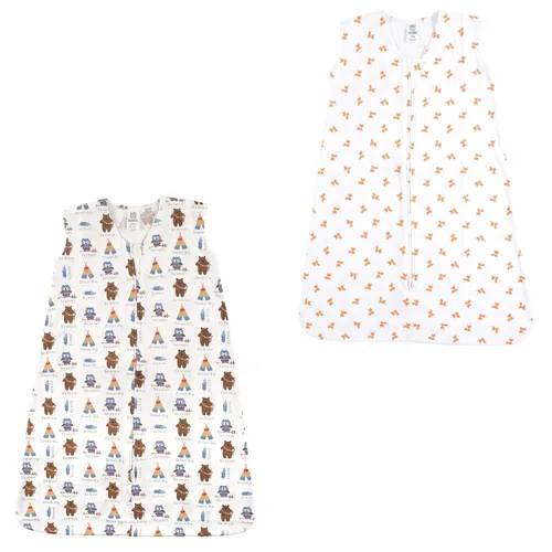 Vista 32 de Luvable Friends - Saco de dormir para bebé sin mangas, diseño unisex, Saco de dormir de algodón sin mangas, saco de dormir, manta, 0-6 meses