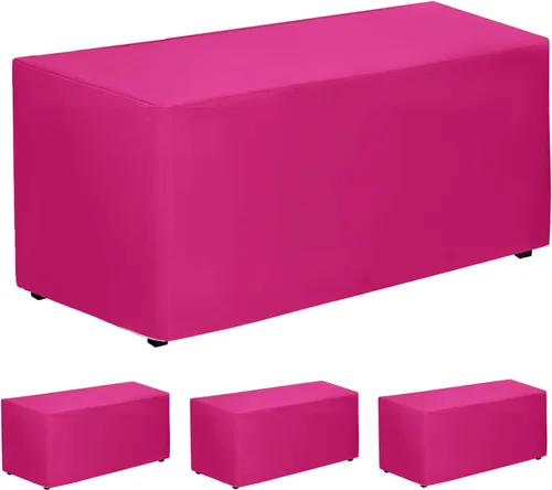 Vista 30 de PLOYMONO - Juego de 2 manteles ajustables, mantel de longitud hasta el suelo para mesa rectangular de 4 pies (122x61 cm) de poliéster, ideal
