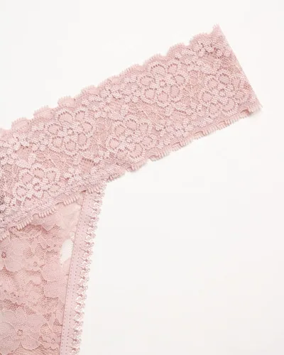 Vista 4 de Jessica Simpson Ropa interior para mujer, paquete de 5 calzones de microfibra elástica con encaje (S-XL)