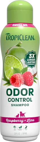 Vista 20 de TropiClean Champú desodorante para perros malolientes, potente control de olores, seguro para cachorros, fabricado en los Estados Unidos, aroma