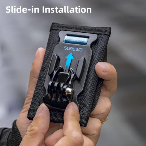 Vista 9 de Osmo Pocket 3 Soporte para Mochila, Soporte de Correa de Cinturón de Bolsa de Hombro con Borde Extendido Compatible con DJI Osmo Pocket 3 Para