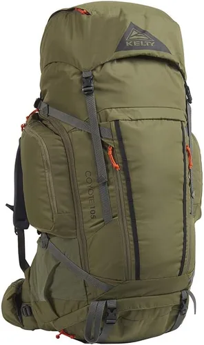 Vista 21 de Kelty Coyote - Mochila de 60 a 105 litros, para hombre y mujer (actualización 2020) - Mochila de senderismo, mochilero, mochila de viaje, Negro