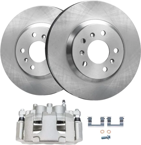 Vista 23 de Detroit Axle - 4WD - Rotores de disco delantero de 13.031 in de repuesto para Ford Excursion F-250 F-350 Super Duty 1999-2004 - Juego de 3 piezas