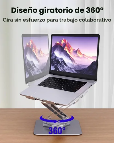 Vista 4 de Soporte ajustable para computadora portátil para escritorio Base
