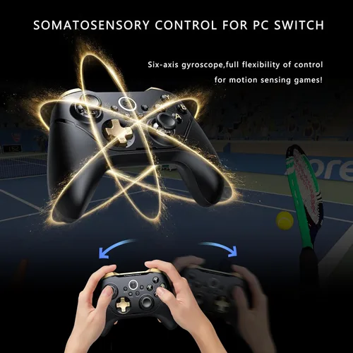 Vista 7 de Asura 2 Pro+ PC Gaming Controller Dual Hall (Hall Stick & Hall Trigger) Wireless Gamepad for Windows Switch,6 Axis Motion SensingMechanical