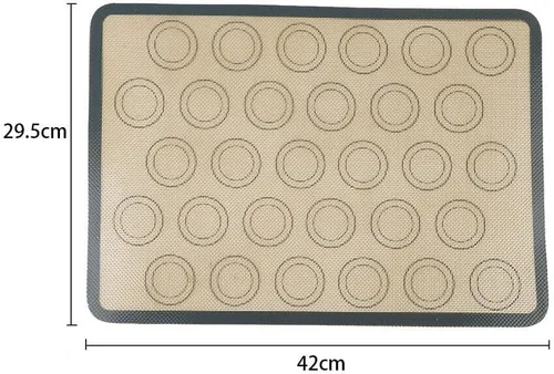 Vista 6 de Estera de silicona para hornear antiadherente Horno Hoja Macaron Cake Cookie Baking Mold Mat