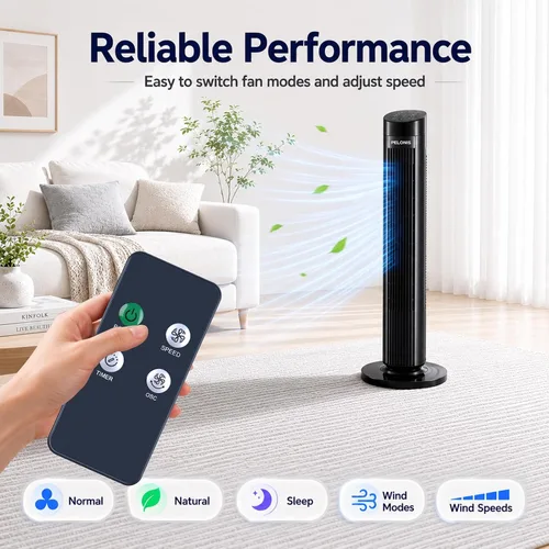 Vista 6 de ZWP Mando a distancia de repuesto compatible con ventilador de torre digital Holmes 36" 32510021