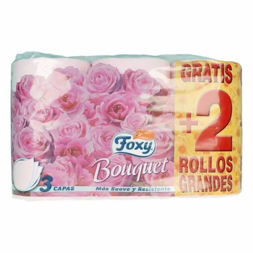 Vista 2 de Papel Higiénico Foxy Bouquet 3 capas 6 Piezas