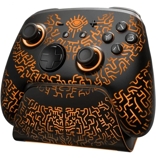 Vista 10 de Switch 2 Pro Controller with Charging Dock for Nintendo Switch2/1/OLED, Luminex Wireless Controller with One-Key Wake Up/Hall Effect/7 LED