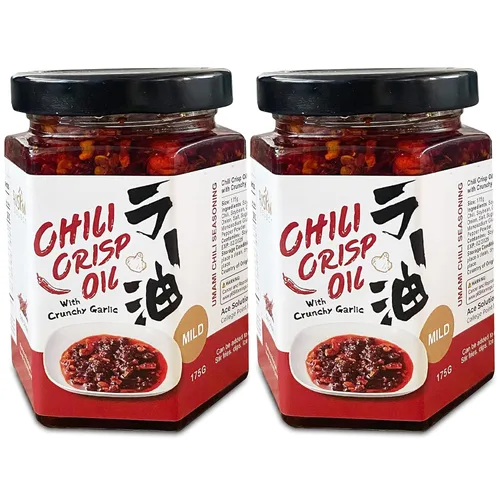 Vista 9 de Fusion Select Aceite crujiente de chile de 6.17 oz – Aceite de chile crujiente de ajo, condimento Umami con pimientos picantes para ramen coreano