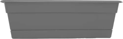 Vista 11 de Bloem Dura Cotta - Jardinera rectangular para ventana Basil de resina de 24 pulgadas con bandeja para jardinería interior y exterior