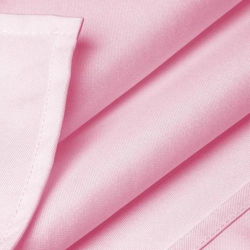 Vista 4 de Lann's Linens - Mantel rectangular de tela de poliéster de primera calidad para bodas, banquetes y restaurantes Rosa