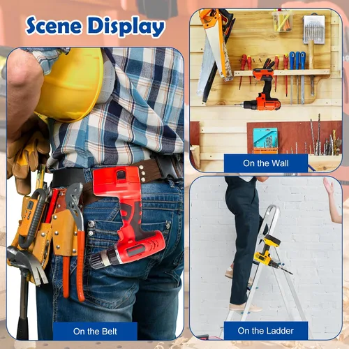 Vista 7 de 10 clips para cinturón para Dewalt, kit de clips de herramientas de taladro de acero inoxidable 304 con tornillos para Dewalt N268241 apto