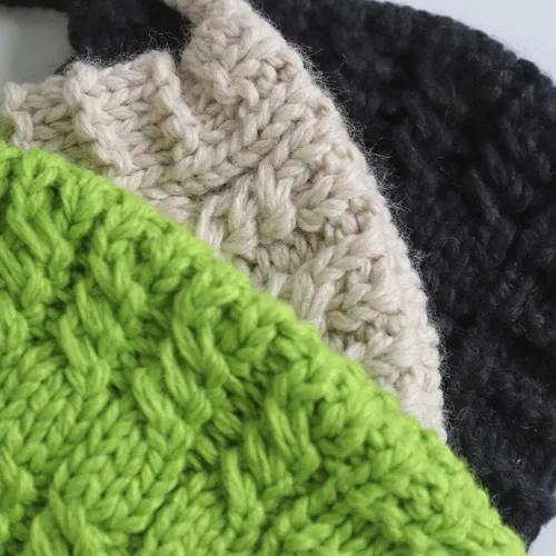 Vista 5 de Divertido gorro de punto creativo con orejas de invierno holgado cálido para mujeres y niñas